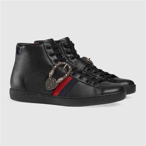 ua gucci ace sneakers|Gucci ace high top sneakers.